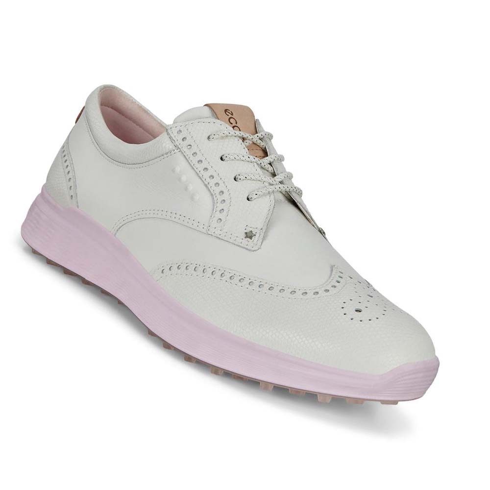 Női Ecco Spikeless S-classic Golf Cipő Fehér | HU 133PJJ